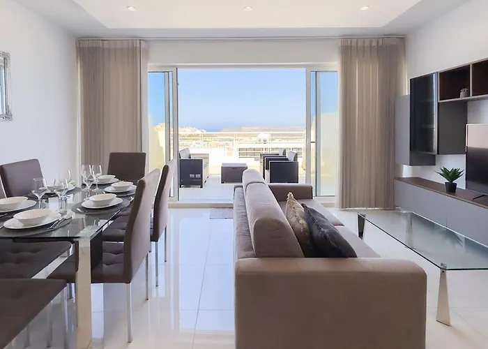 Flat 6 Seaview & View With Terrace, Close To Beaches 公寓