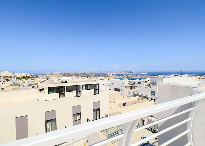 Flat 6 Seaview & View With Terrace, Close To Beaches 公寓 *
