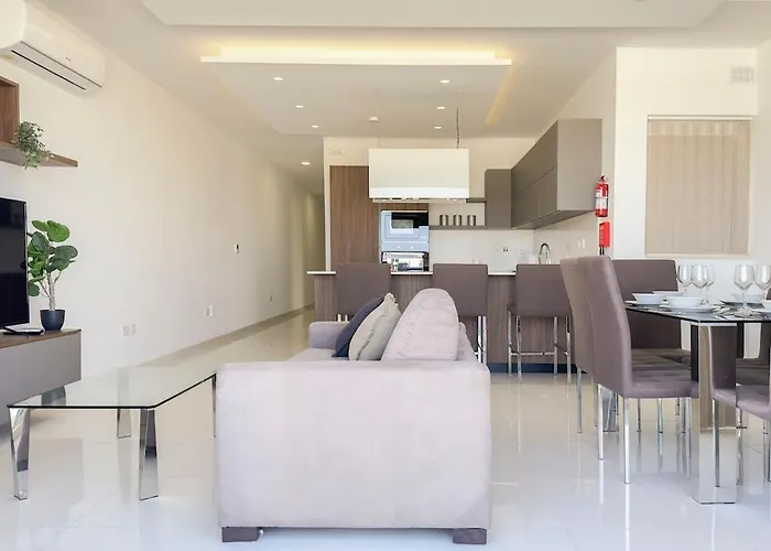 公寓 Flat 6 Seaview & View With Terrace, Close To Beaches *