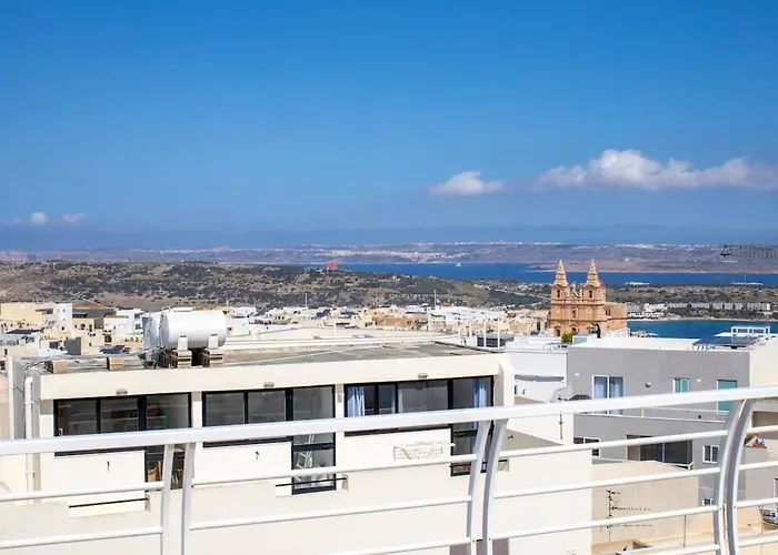 Flat 6 Seaview & View With Terrace, Close To Beaches 公寓 梅利哈